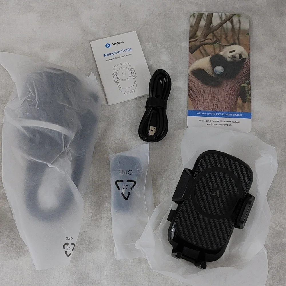 🆕NWT Cellphone Car Mount - Wireless Charger